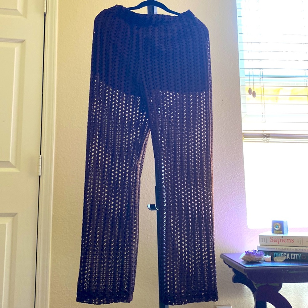 Brown shorts with pants over